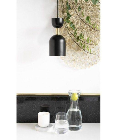 Ummo lampa wisząca Supuru GU10 czarna z mosiężną rurką SUA132P0