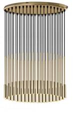 Amplex lampa wisząca Lara 35xG9 złota 8348