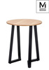 Modesto Design stół Tavolo Ø60 dąb blat MDF, podstawa metalowa B-16