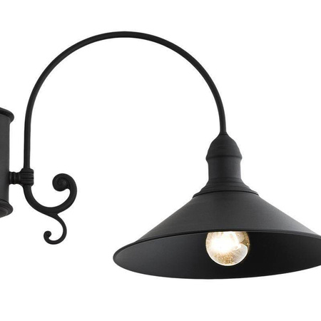 Argon kinkiet Erba E27 czarny 633