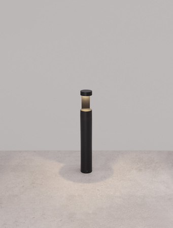 Luces Exclusivas lampa stojąca zewnętrzna LED Acatic Ø 9 cm 9W 630lm 3000K IP54 wys. 65 cm czarna LE73503