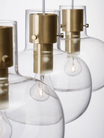 Luces Exclusivas lampa wisząca Padre 3xΕ27 złota LE42635