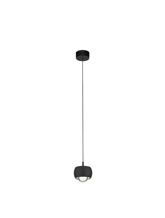 Luces Exclusivas lampa wisząca LED Lima Ø 9,6 cm 13W 922lm 3000K IP20 czarna LE44280