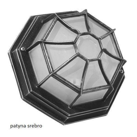 Su-ma kinkiet zewnętrzny Retro Classic E27 czarny/patyna IP44 K 3012/P SZ