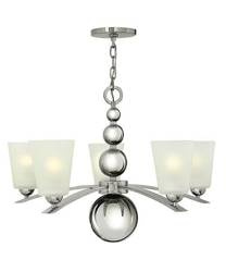 Elstead żyrandol / lampa wisząca Zelda 5xE27 nikiel HK-ZELDA5-PN