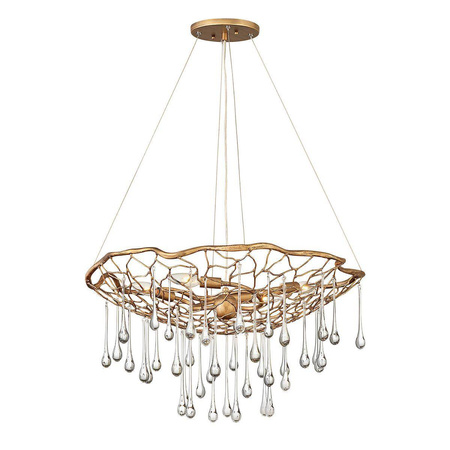 Quintiesse lampa wisząca Laguna 4xE14 złota QN-LAGUNA-4P
