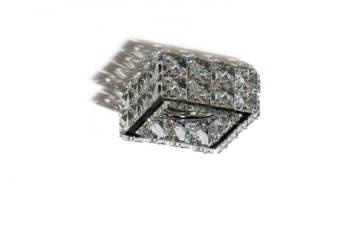 Azzardo plafon Ester S 2 GU10 czarno/kryształowa AZ4414