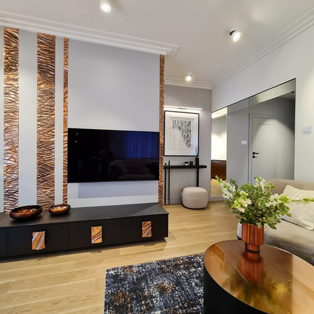 Mistic Lighting plafon LED Broken 9W 923lm 3000K 48° DIM (ściemnialny) czarno/biały MSTC-05411014