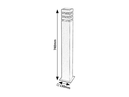 Rabalux lampa ogrodowa stojąca Ankara E27 antracytowa IP44 7380