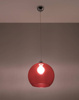Sollux lampa wisząca Ball E27 czerwona SL.0253