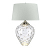 Quintiesse lampka biurkowa Samara 2xE27 + GU10 szara/nikiel Ø51cm QN-SAMARA-TL-LRG-CLR