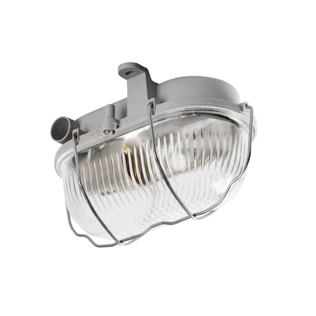 Kanlux plafon gospodarczy/kanałowy Milo E27 szary IP54 70522
