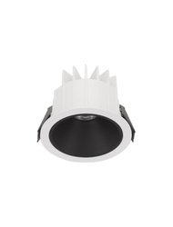Luces Exclusivas oprawa sufitowa wpuszczana LED Torvian Ø 10 cm 10W 923lm 3000K IP67 biało/czarna LE65116