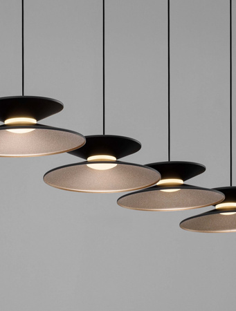 Luces Exclusivas lampa wisząca LED Guanay ściemnialna 24W 771lm 3000K IP20 czarno/złota LE44744