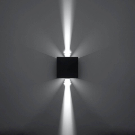 Sollux kinkiet zewnętrzny LED Luca 6W 600lm 3000K czarny SL.0545