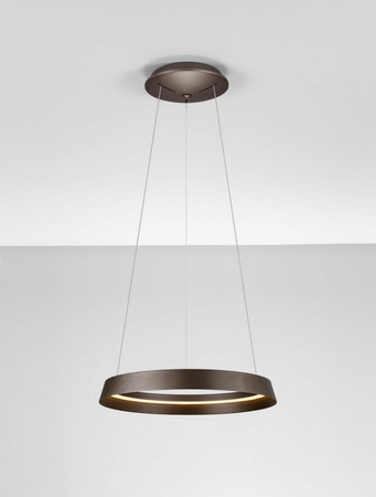 Luces Exclusivas lampa wisząca LED Batallas ściemnialna Ø 45 cm 52W 3717lm 2700-4000K IP20 brązowa LE44788