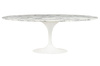 King Home Stół TULIP ELLIPSE MARBLE ARABESCATO 200  biały - marmur, metal RT-335V.ARABESCATO