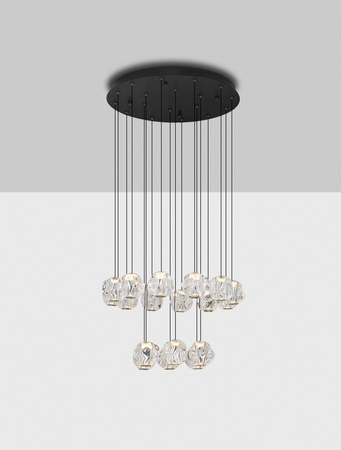 Luces Exclusivas lampa wisząca LED Chepen ściemnialna Ø 60 cm 87W 5057lm 3000K IP20 czarna LE44427