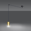 Emibig lampa wisząca Traker 1 GU10 czarno/złota 526/1