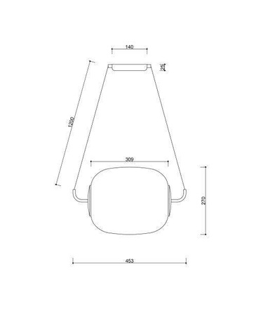 Ummo lampa wisząca Epli E27 biało/czarna EP0122P0