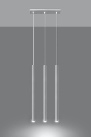 Sollux lampa wisząca Pastelo 3 G9 biała SL.0466