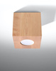 Sollux plafon Quad GU10 naturalne drewno SL.0493