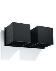 Sollux kinkiet techniczny Quad 2 2xG9 czarny SL.0657