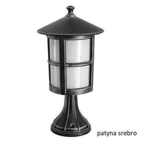 Su-ma lampa stojąca zewnętrzna Cordoba II E27 czarna/patyna 41cm IP23 K 4011/1/TD