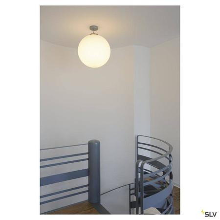SLV lampa wisząca Rotoball 50 E27 biało/szara 165400