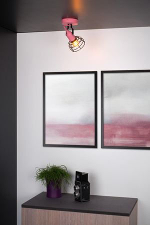 Lucide kinkiet Paulien 1xE27 60W różowy 08927/01/66