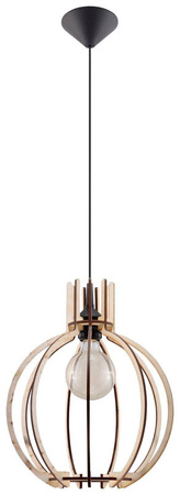 Sollux lampa wisząca Arancia E27 drewniana SL.0391