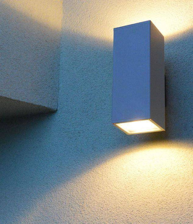 Su-ma kinkiet zewnętrzny Adela 2xE27 srebrny IP54 8001 AL