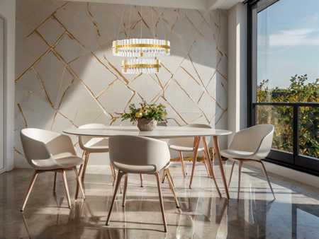 Luces Exclusivas lampa wisząca LED Mayo ściemnialna Ø 60 cm 67W 5709lm 3500K IP20 złota LE44226