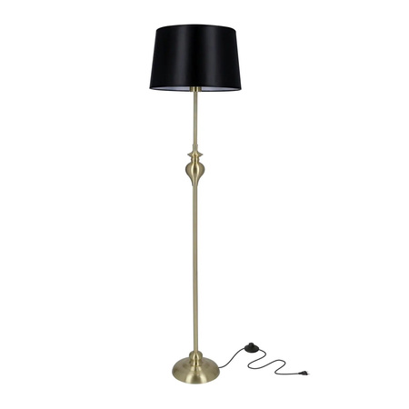 Candellux lampa podłogowa Prima E27 czarno/złota 51-09258