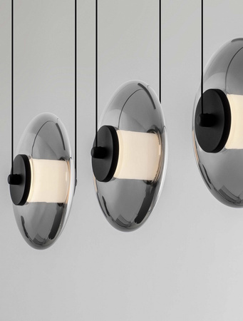 Luces Exclusivas lampa wisząca LED Huacaraje ściemnialna 24W 660lm 3000K IP20 czarna LE44828