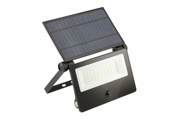 GTV naświetlacz LED solarny Lumos II z czujnikiem ruchu i zmierzchu 3W 3000lm 6400K IP65 czarny LD-LUMOSII-3000-64