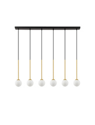 Luces Exclusivas lampa wisząca LED Chao G9 6x5W IP20 czarno/złota LE44269