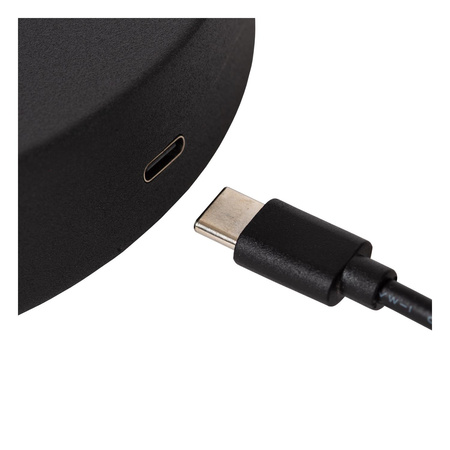 Lucide lampa podłogowa Tipik LED ściemnialna 1x3W 2700K zasilanie akumulatorowe 3 stopnie ściemniania czarna 36622/03/30