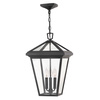 Quintiesse lampa wisząca zewnętrzna Alford Place 3xE14 czarna IP44 QN-ALFORD-PLACE8-L-MB