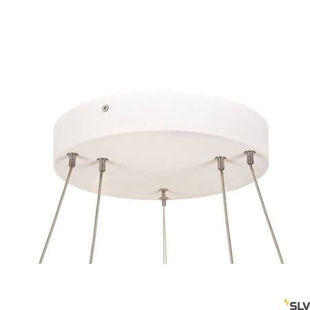 SLV lampa wisząca LED One Double 35W 1270lm 2700/3000K 130° ściemnialna biała Ø60cm 1004766