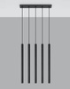 Sollux lampa wisząca Pastelo 5 5xG9 czarna SL.0472