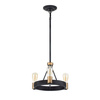 Quintiesse lampa wisząca Silas 3xE27 czarno/mosiężna QN-SILAS-3P-DZ