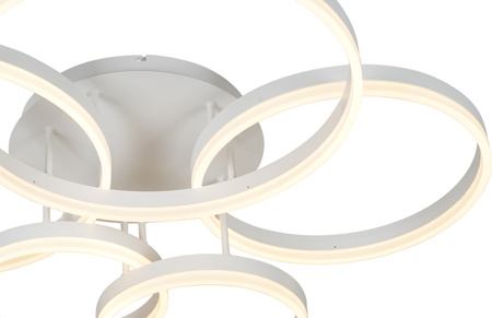 Aviano Lighting lampa sufitowa LED Ravello ściemnialna 60W 6000lm 3000K biały mat 9055-508