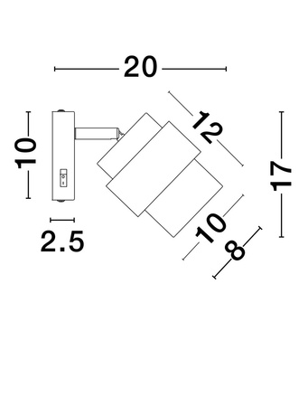 Luces Exclusivas kinkiet LED Vieja E27 1x12W IP20 czarno/złoty LE44850