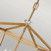 Quintiesse lampa wisząca Stinson 4xE14 mosiężna QN-STINSON-4P-L-DBR