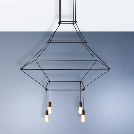 Imperium Light żyrandol / lampa wisząca Peking 4xE27 czarna 1134100.05.05