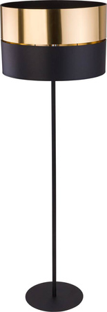 TK Lighting lampa podłogowa Hilton E27 czarno/złota 150cm 5465
