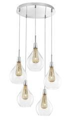 Luces Exclusivas lampa wisząca Zarza 5xG9 złota LE41846