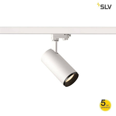 SLV lampa szynowa (reflektorek) LED Numinos L 20,1W 2190lm 3000K 36° ściemnialna Phase biało/czarna 1004183