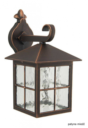Su-ma kinkiet zewnętrzny Wenecja E27 czarny/patyna IP43 K 3012/1/KW